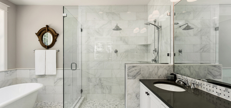 bathroom shower door installation in Ojai